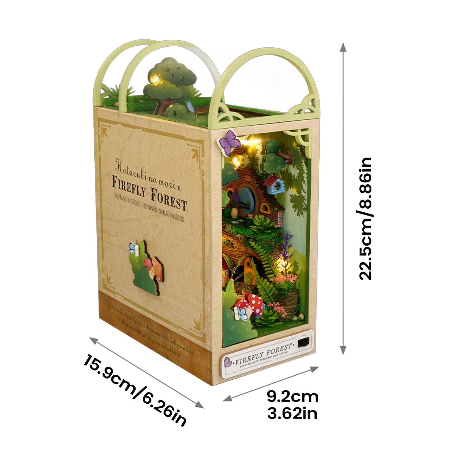 Kit Fai Da Te Per Booknook Set Di Puzzle Artigianale Decorativo | Libreria Booknook In Stile Casa Delle Bambole Per Bambini, Adulti, Famiglia, , Casa, Interni, Scuola, Compleanno