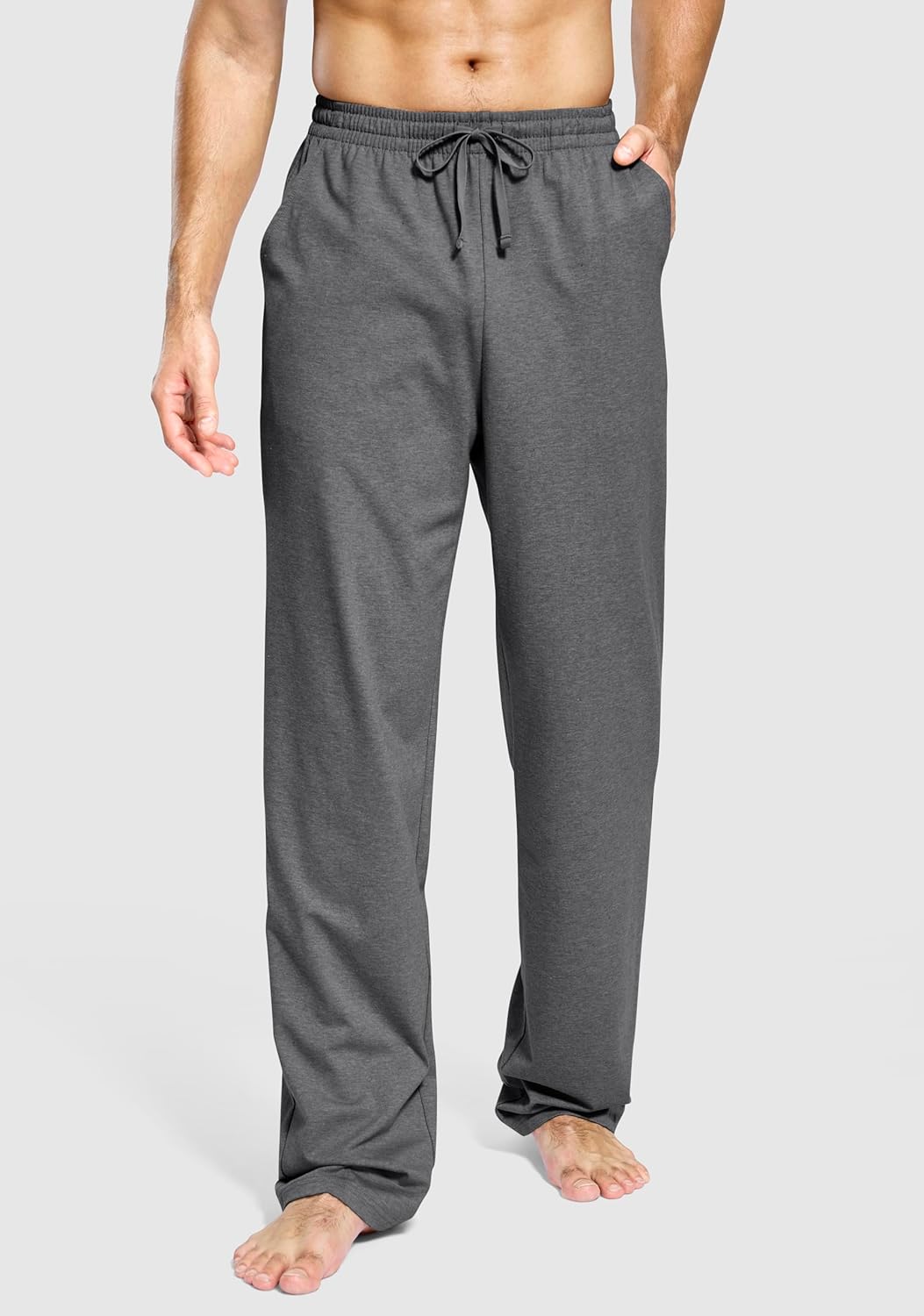 Pudolla Men's Tall Sweatpants 32"/34"/36" Long Inseam Cotton Yoga Pants Athletic Lounge Casual Pants for Men with Pockets - Image 2