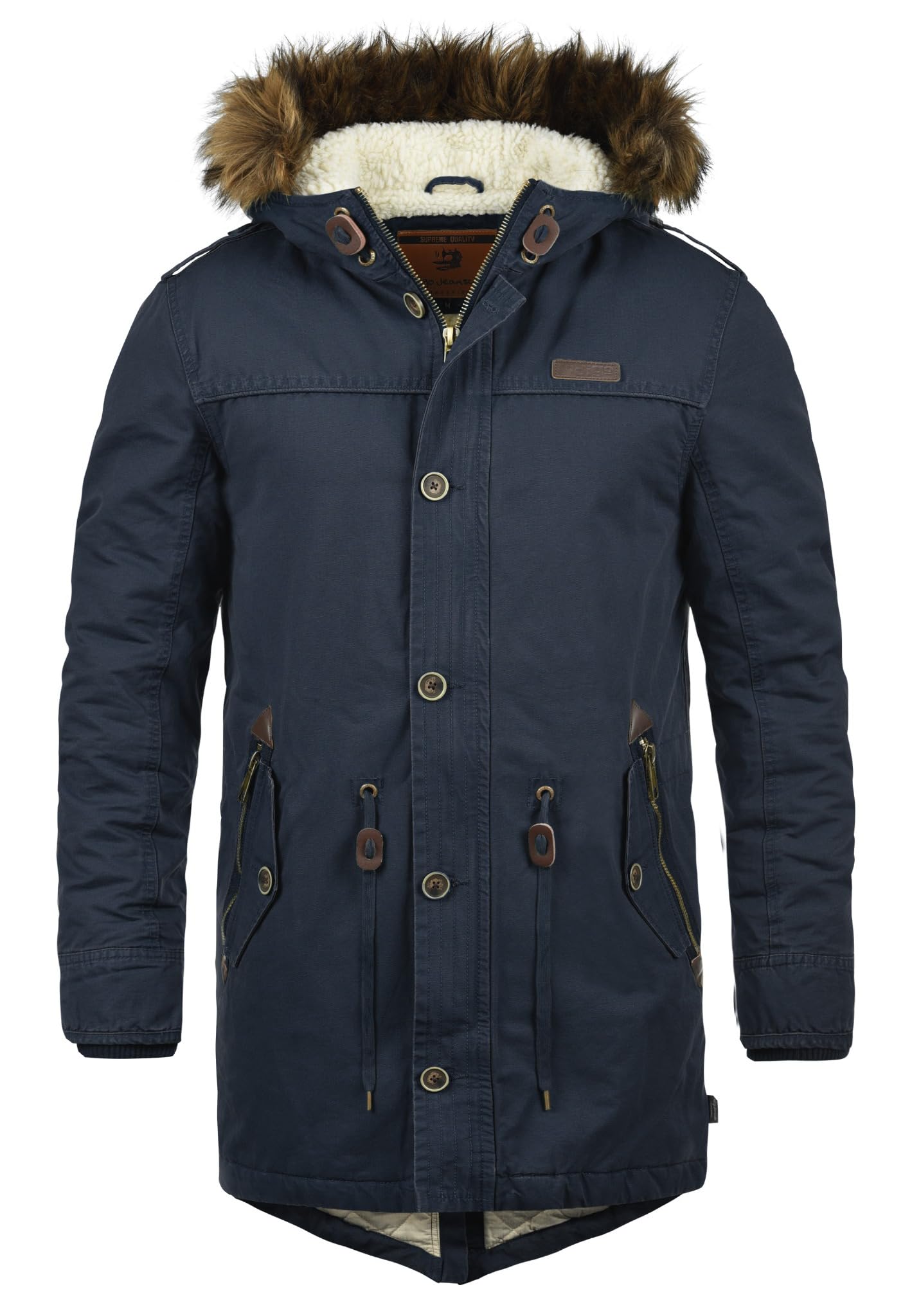 Indicode Men's Navy (400) Polar Parka, Size:xl, Colour: