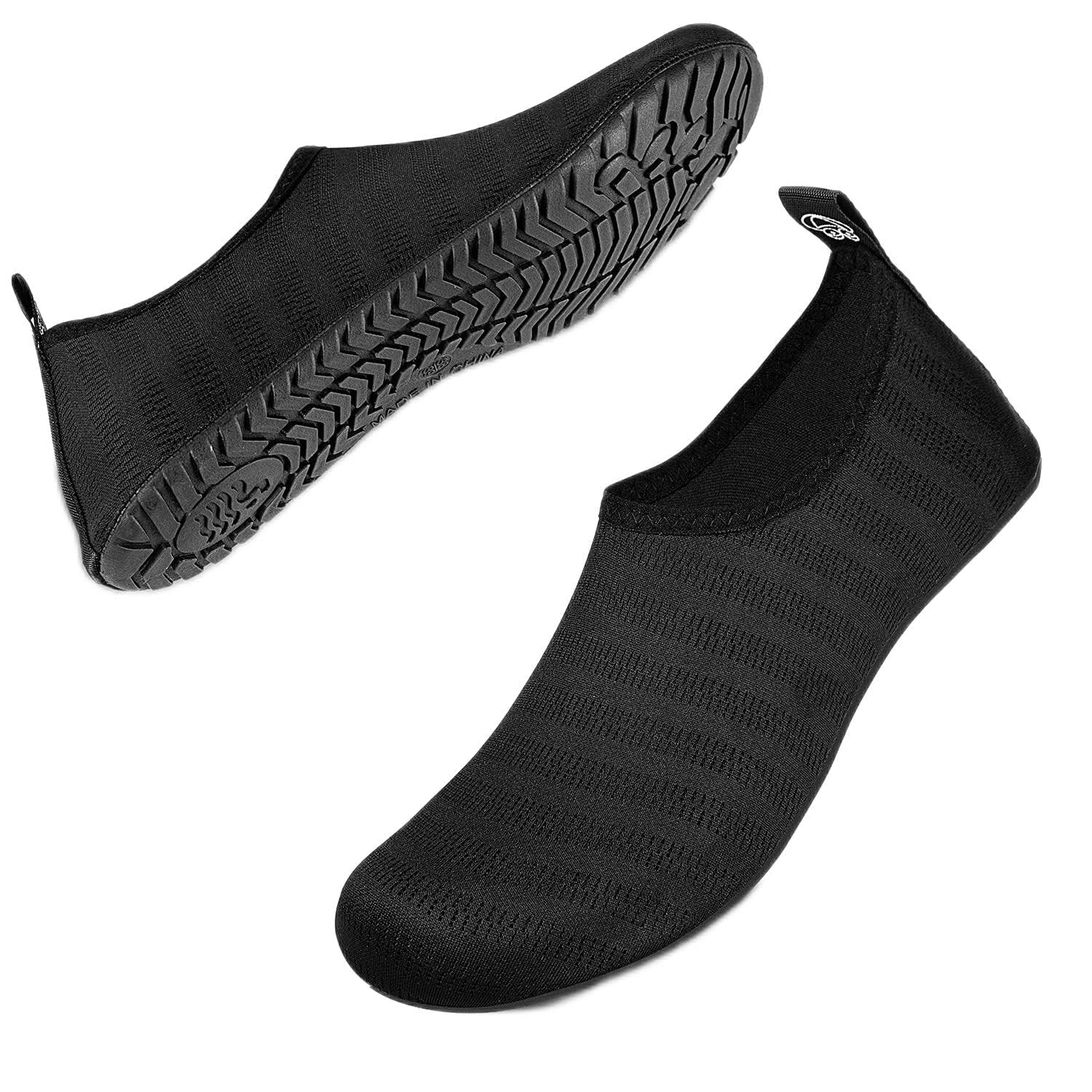 iceunicorn Water Shoes Men Women Beach Swim Aqua Barefoot Socks Pool Quick Dry Yoga, Liuxingyu Black, 17-18 Women/15-16 Men-picture-44