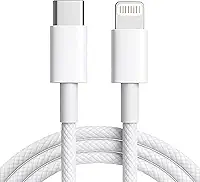 Cabo Carregador 2 Metros Lightning USB-C 30W Compatível com iPhone 14/14 Pro/Max 13/13 Pro/12/12 Pro/Max/11/11 Pro/XS/Max/XR/X/8/8 Plus Carregamento Rápido Turbo Resistente e Durável