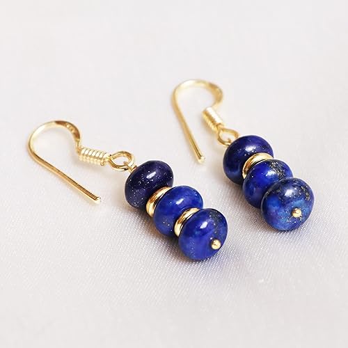 Vista 104 de Gempires Lightweight Beaded Earrings Handmade Gemstone Jewelry Hypoallergenic Gold Plated Dangling Earrings For Women