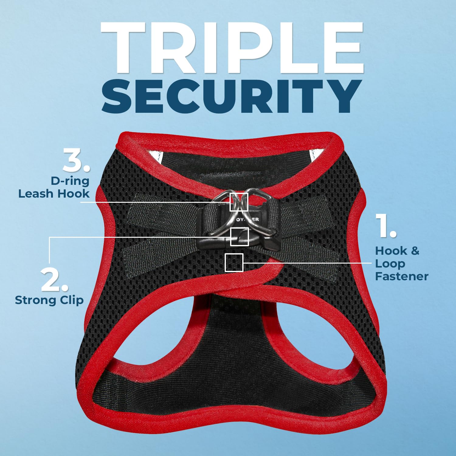 Voyager Step-in Air All Weather Mesh Harness and Reflective Dog 5 ft Leash Combo with Neoprene Handle - Image 2