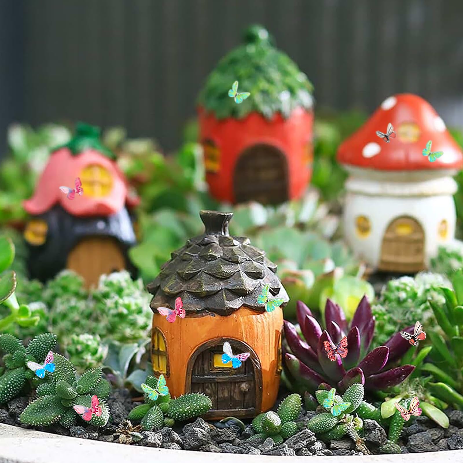 Lot 80 Mini Figurines Animaux Résine Lumineuses - Lapins, Dinosaures, Éléphants, Koalas Pour Aquarium, Maison De Poupée, Jardin Miniature
