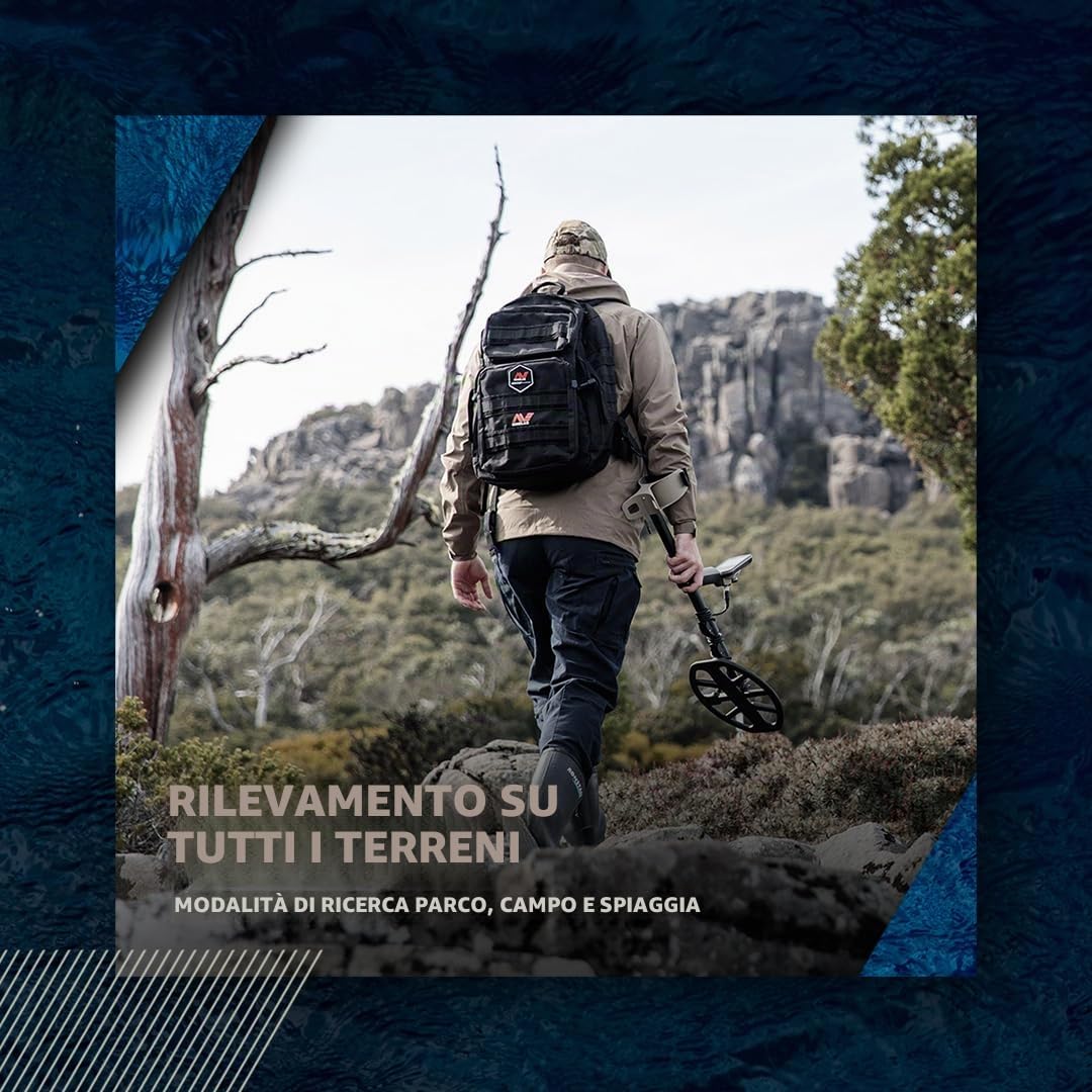 MINELAB X-Terra Elite, metal detector impermeabile per tutti i tipi di terreno, con individuazione di precisione Multi-IQ e tecnologia multifrequenza simultanea