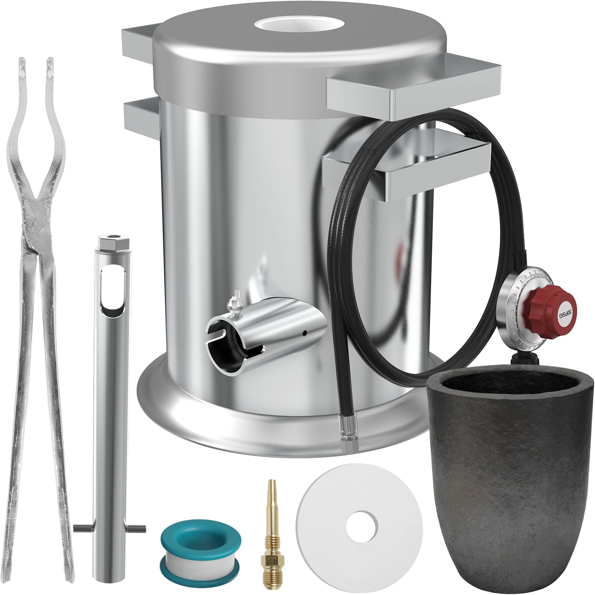 Nelyrho 6KG Propane Melting Furnace Kit – Metal Casting Machine for Gold, Silver, Copper, Jewelry Making & Refining