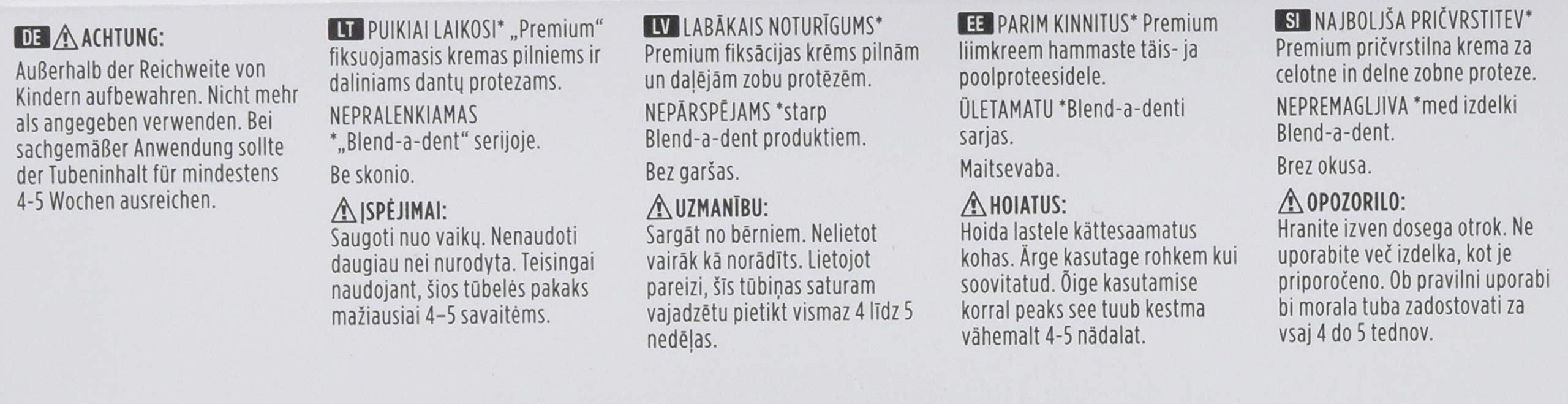 Blend-a-dent Plus Premium-Haftcreme Duo Kraft, 12er Pack (12 x 40 g)