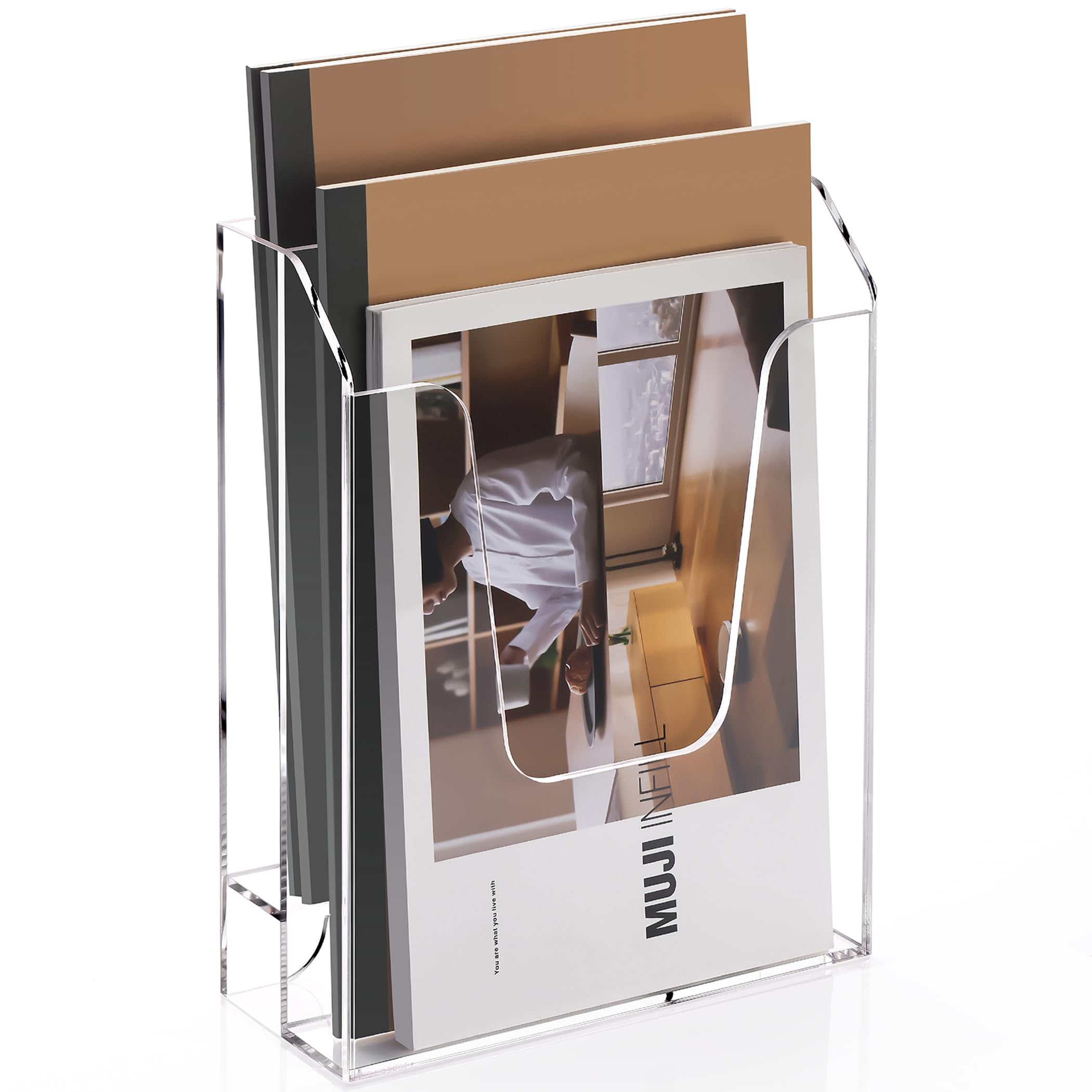 Amazon.co.jp: SANRUI 透明アクリル製 レターラック レタースタンド 2