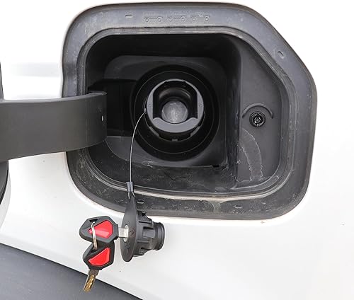 Miniatura 8 de Tapa de gas con bloqueo de combustible compatible con Ford Bronco 2/4 puertas F150 2021 2022 2023 2024 2025 nuevo Ford Bronco 2/4 puertas F150