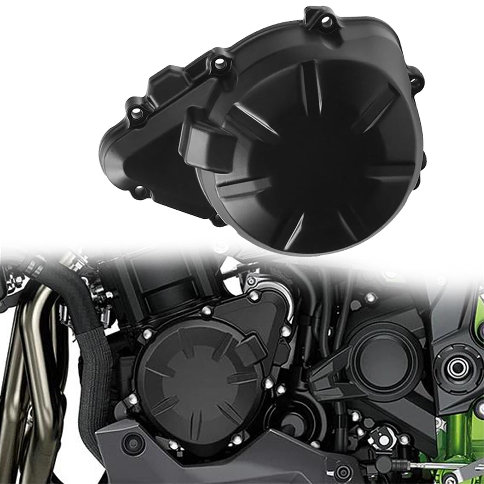 Couvercle de stator gauche de rechange pour réparer un carter rayé de Kawasaki Z900