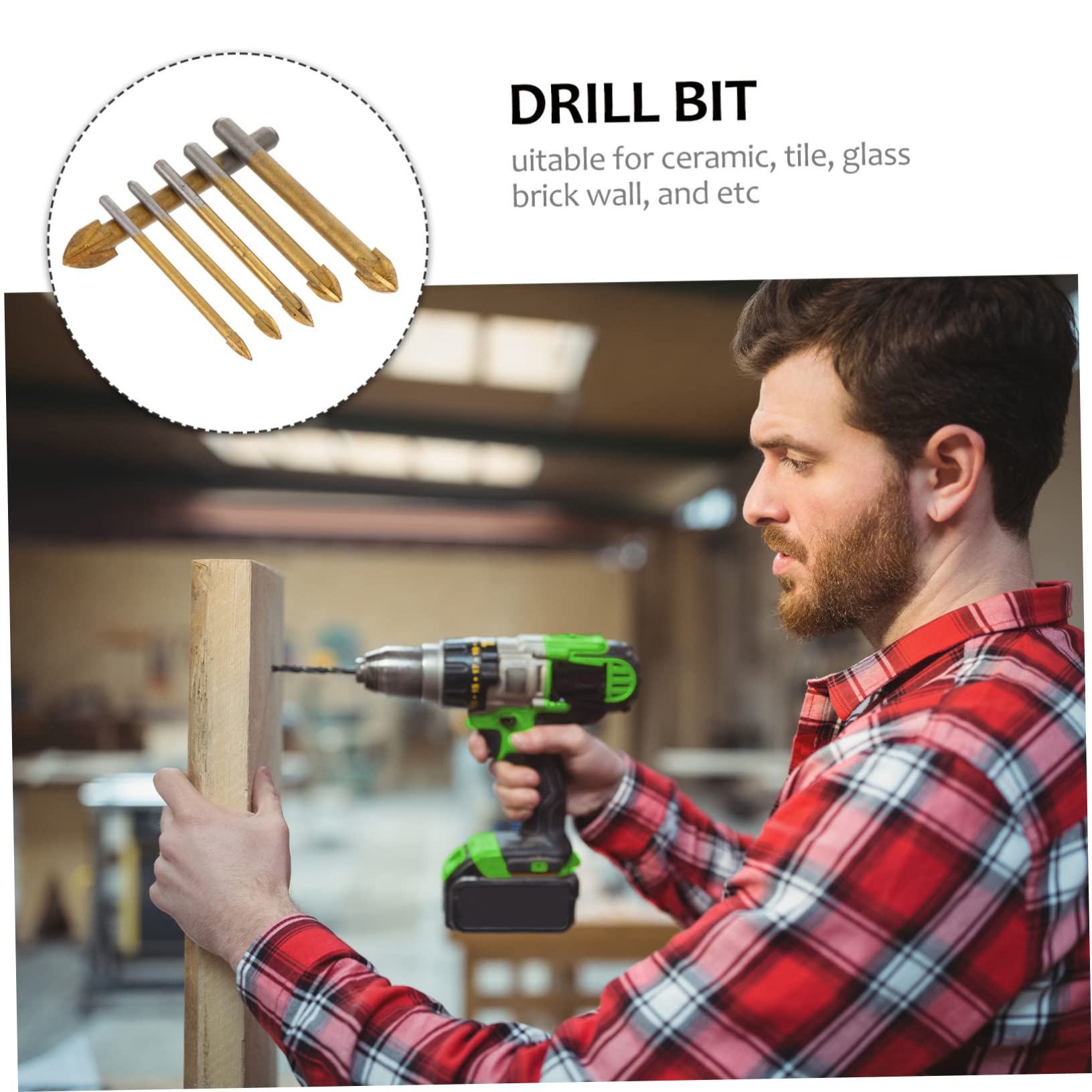 DOITOOL Brocas De Cerámica 3 Juegos Broca Para Azulejos Broca Para Cortar Vidrio De Azulejo Broca De Diamante Para Azulejos Broca Para Azulejos Broca De Vidrio Tornillo Albañilería Metal