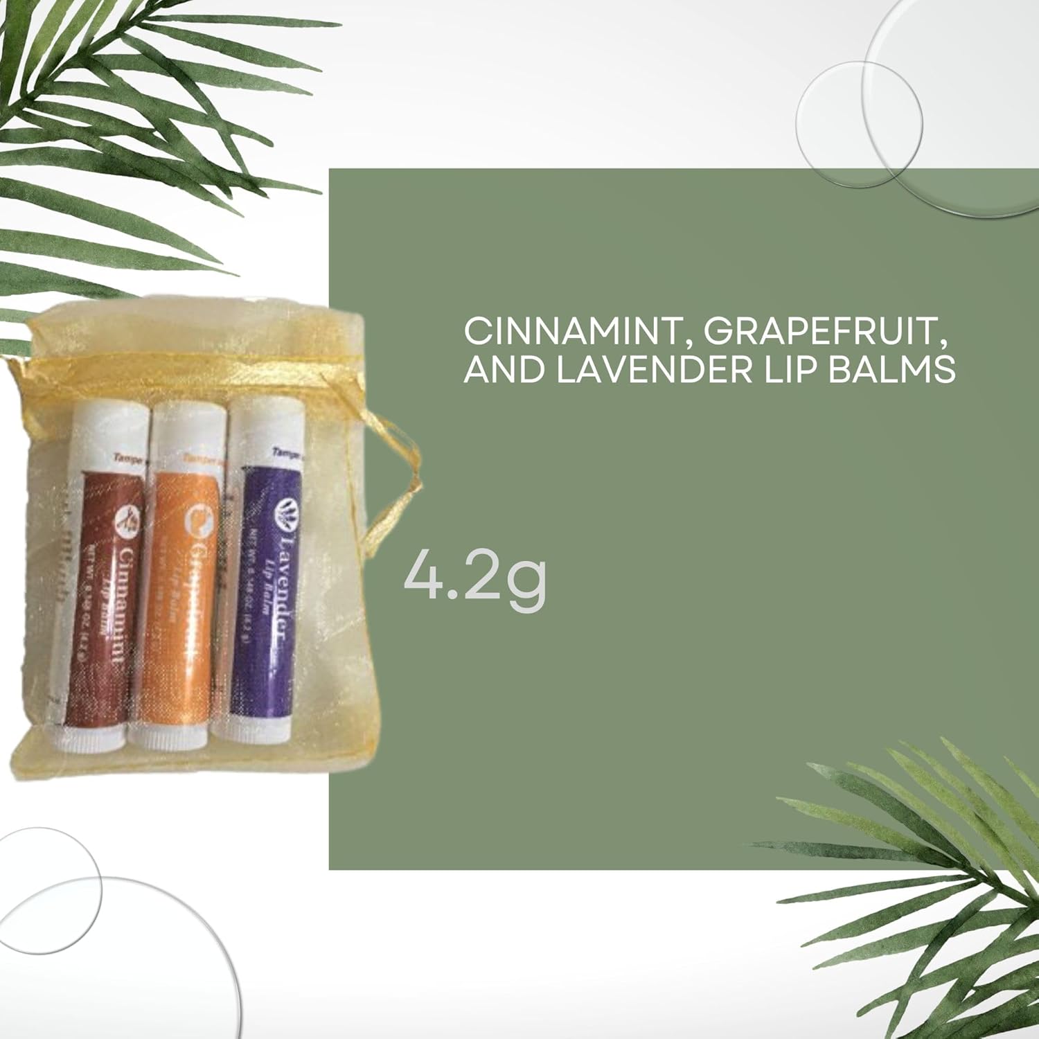 Young Living Lip Balm Trio (Lavender, Grapefruit, Cinnamon) by Young Living Essential Oils - Soothes Dry Lips, Hydrated and Softs, Instantly Moisturize Lips