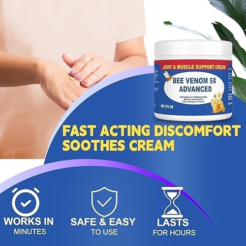 Miniatura 6 de Zealand Bee Venom Serum Gel profesional para articulaciones, músculos, crema de huesos, liberación rápida 24 horas, calmante potente para espalda,