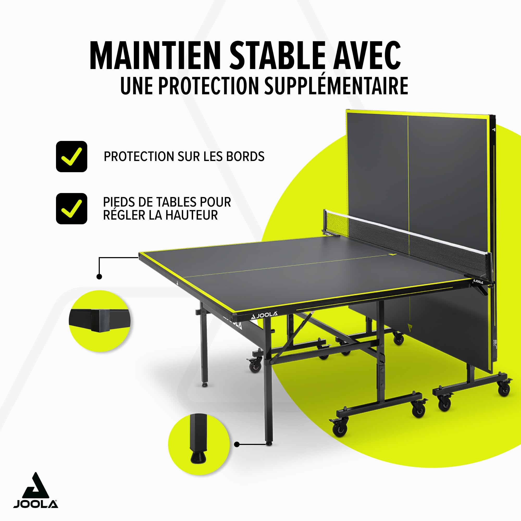JOOLA Table de Tennis de Table Indoor Pliable - Montage Rapide - Filet de Tennis de Table Inclus - 274 x 152,5 x 76 cm