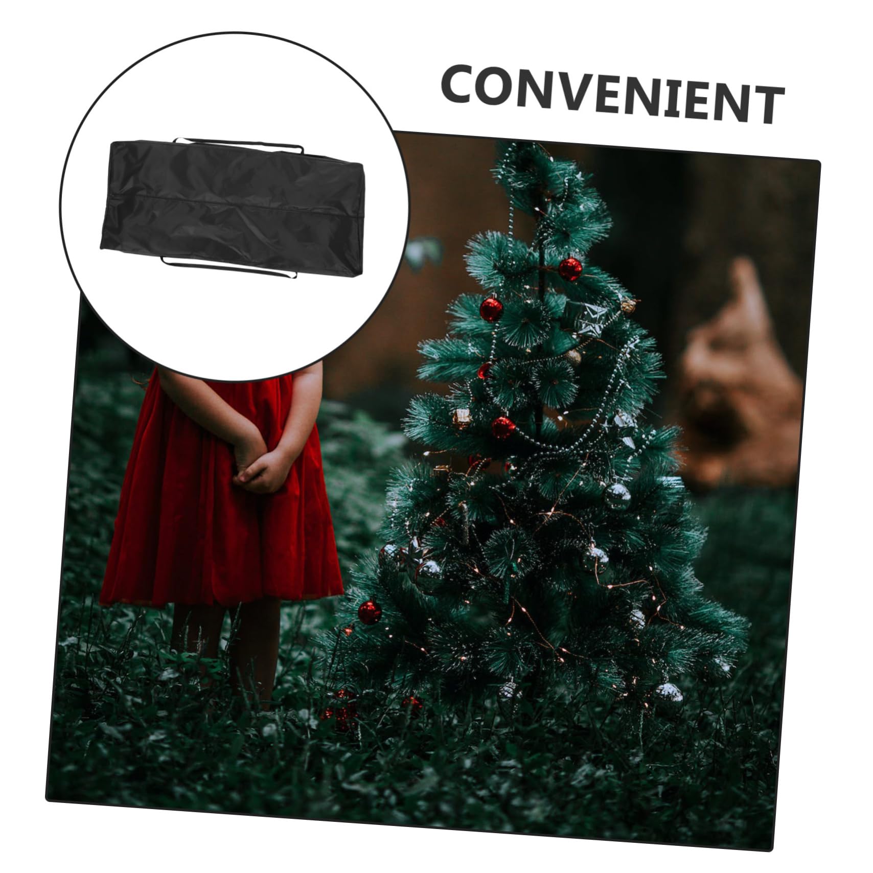 Alipis Weihnachtsbaum Aufbewahrungstasche mit Reißverschluss Wasserdichte und Robuste Tasche aus Oxford-gewebe für Weihnachtsbaum und Dekorationen Faltbar und Wiederverwendbar