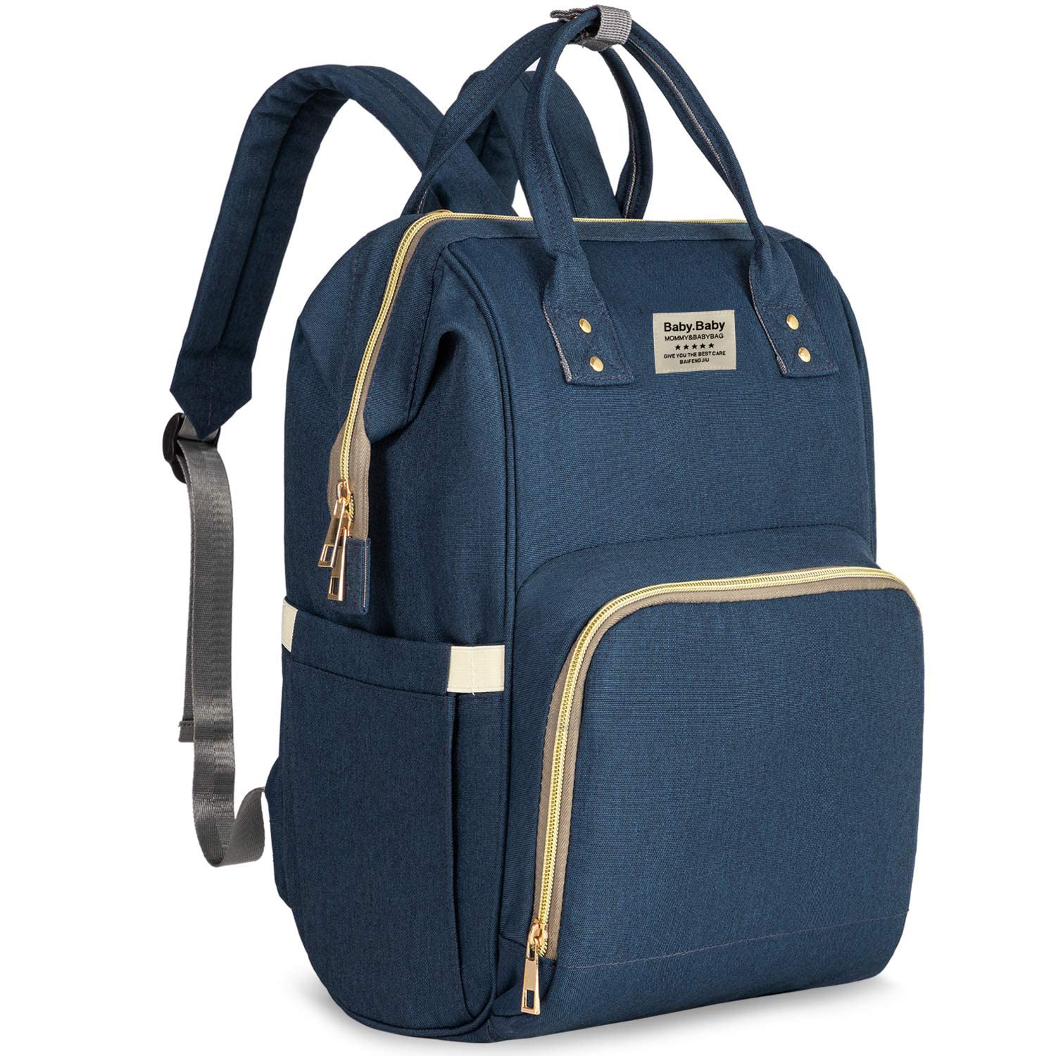 House of Quirk Baby Diaper Bag Maternity Backpack (Prussian Blue)-image-47