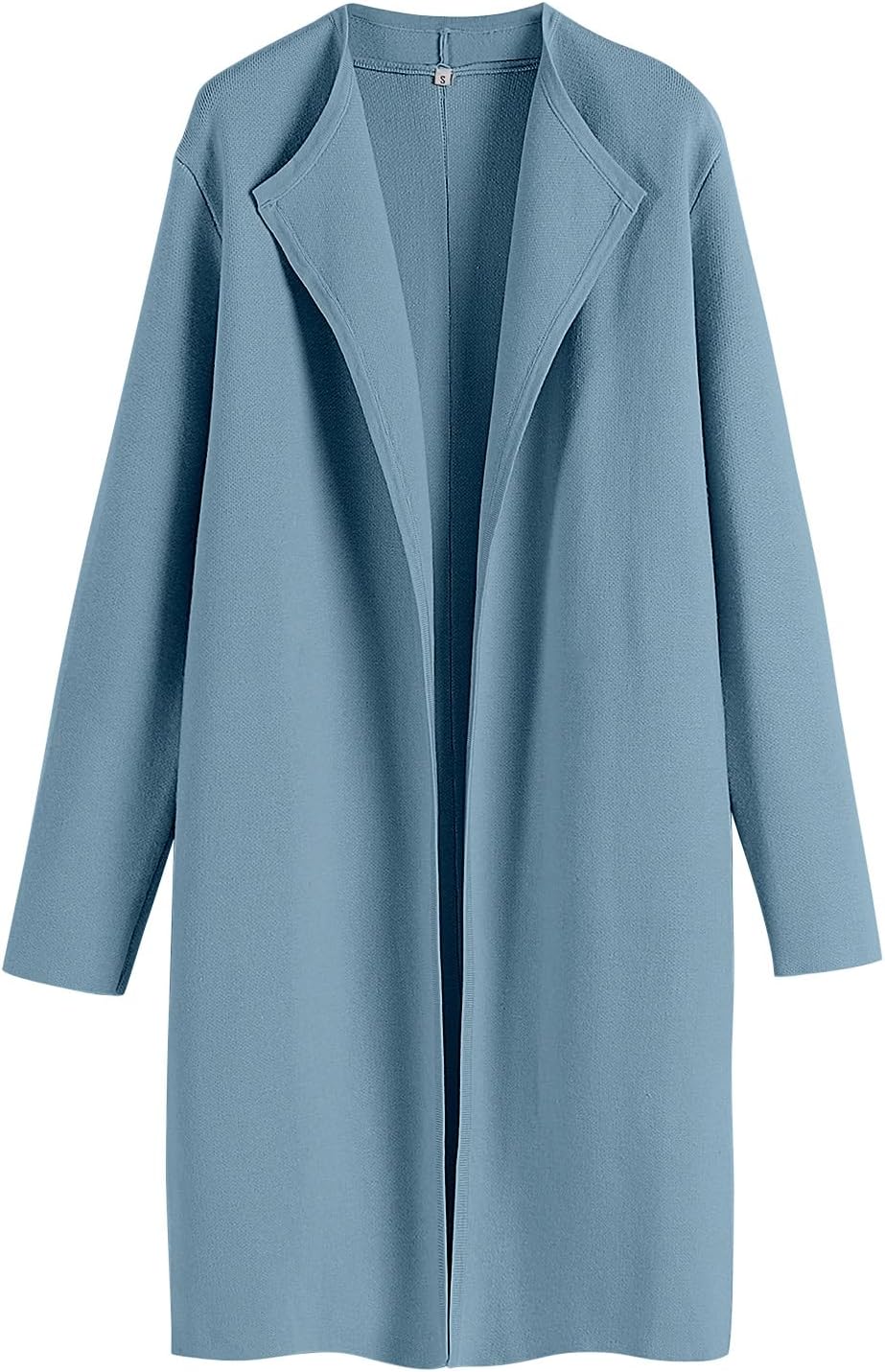 ANRABESS Women's Long Cardigans Sweater 2025 Fall Dressy Casual Lapel Knit Warm Trench Coatigan Oversized Blazer Jacket Coat