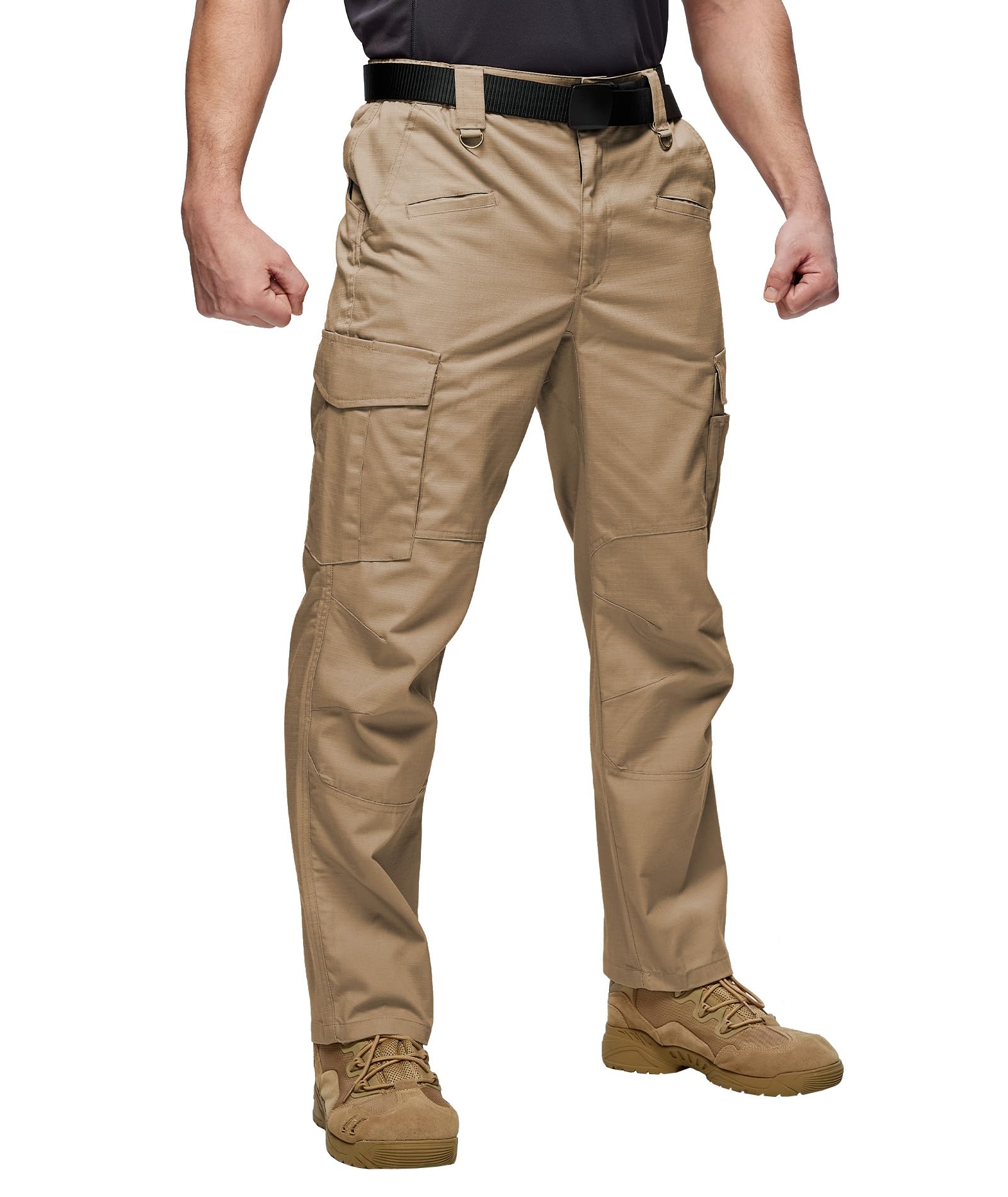 ZITY Arbeitshosen Männer - Robuste Einsatz Cargohose Herren Sicherheit und Taktik Arbeitshose lang Zahlreichen Taschen und Halbelastischem Bund