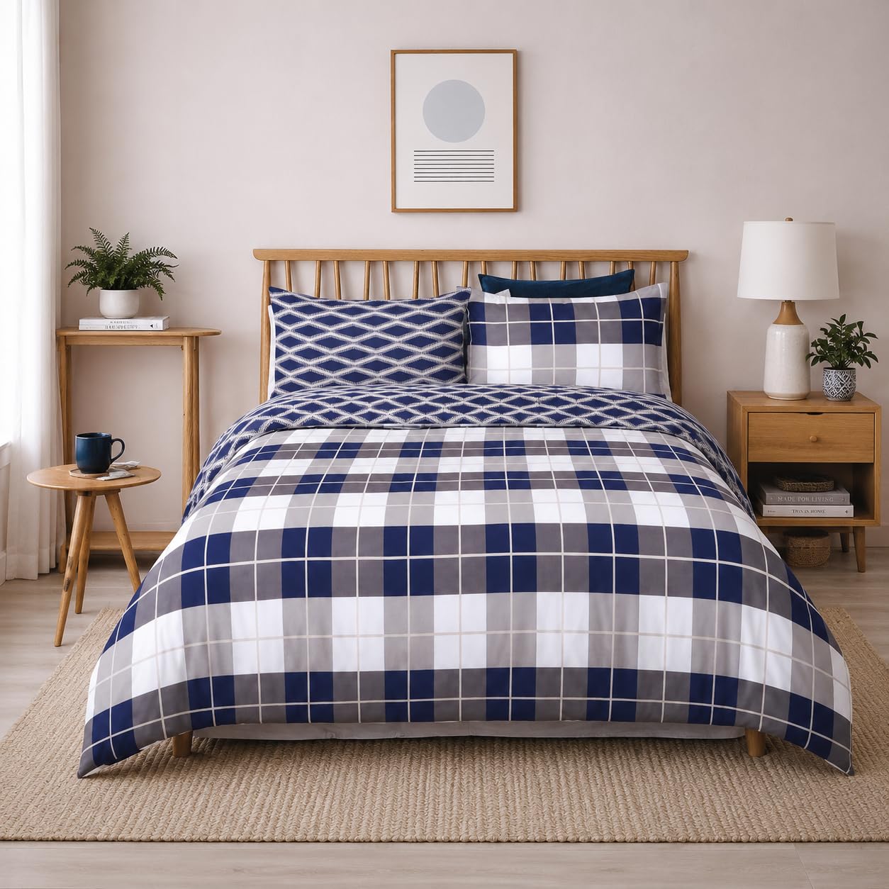 Aspire Homeware Double Duvet Set Brushed Microfibre Quilt Cover โ image 1