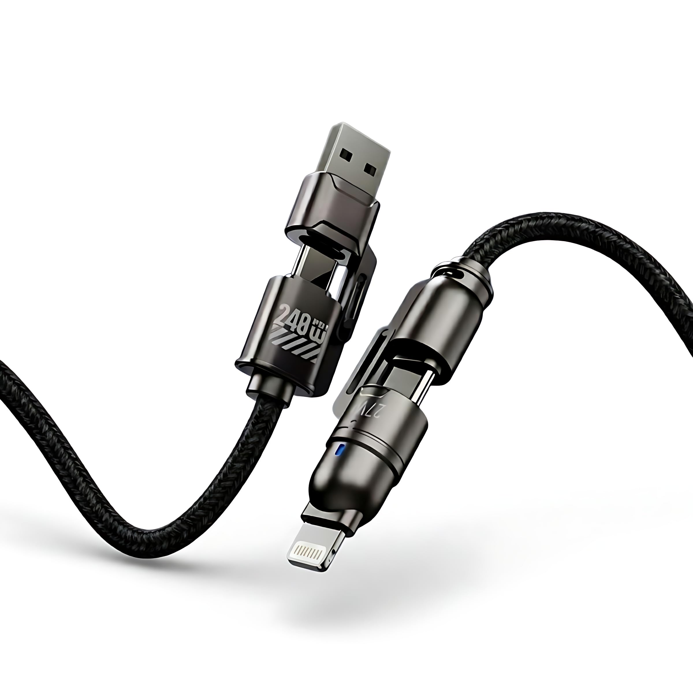 MAK 240W 4-in-1 Fast Charging Cable, 1.5m 1 Pieces