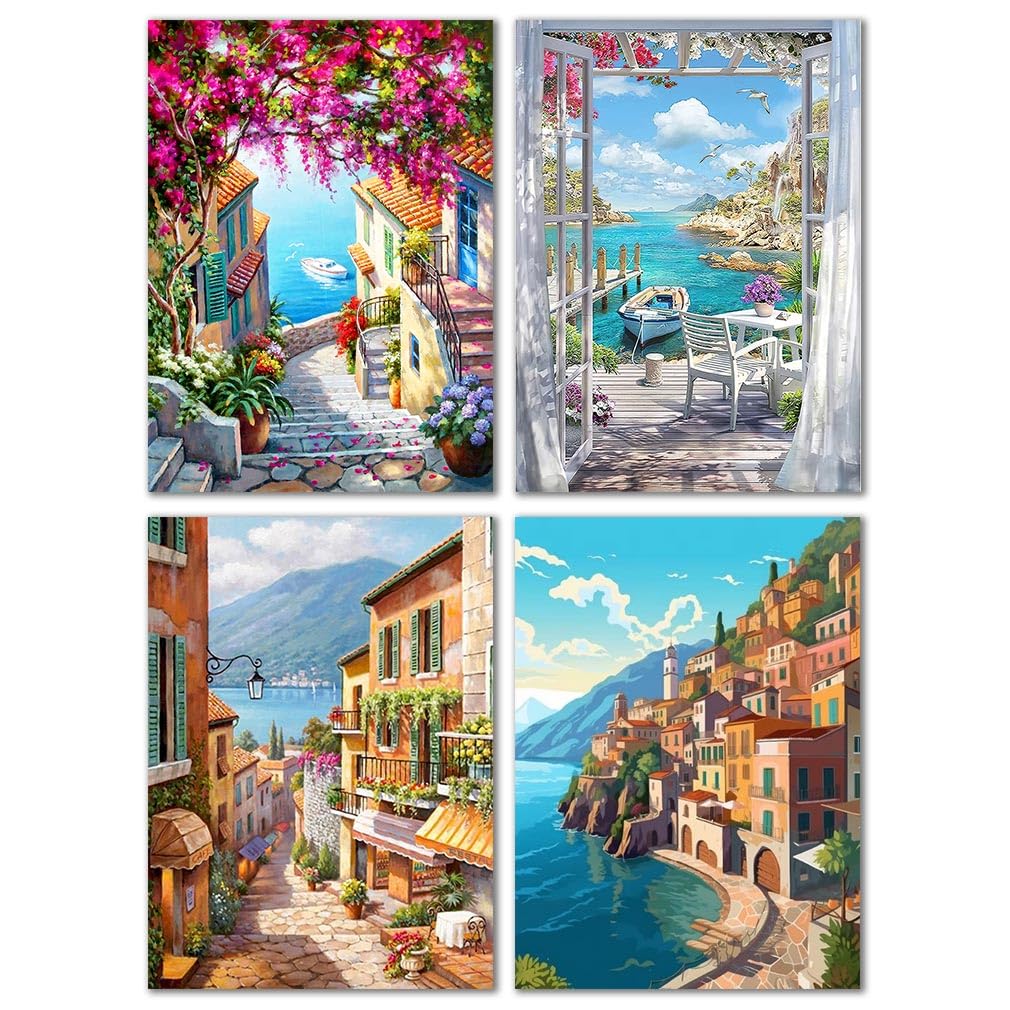 Kit De Pintar Por Números – Lienzo 40x50 Cm, Paisaje De Londres, Ideal Para Adultos Principiantes