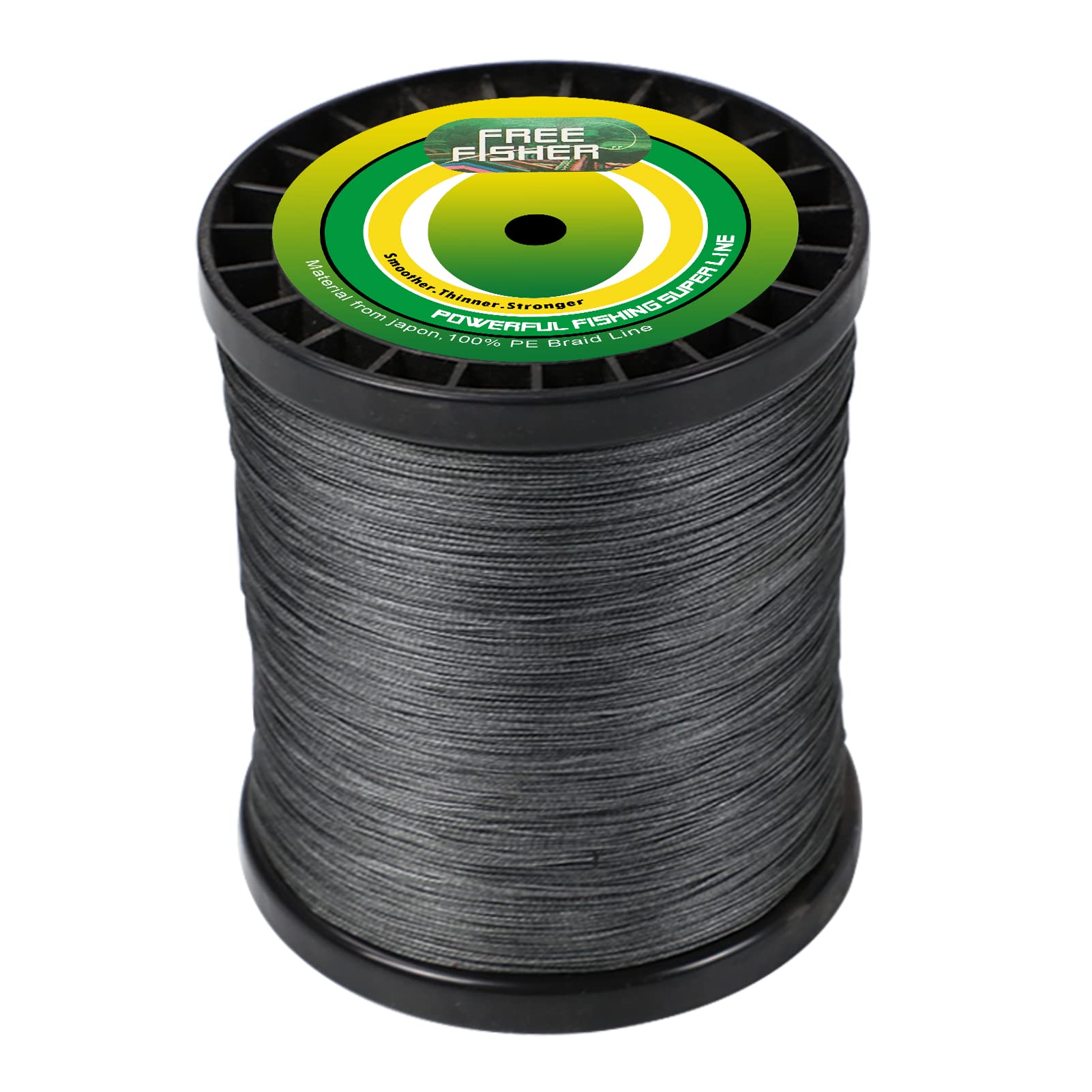 8 Brins Ligne de Pêche Tressée en PE 1000m Fil de Pêche de Haute Performance 120-150LB pour Pêche en Mer