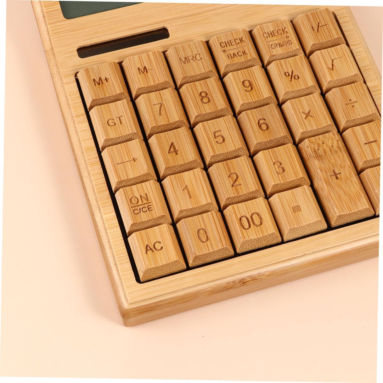 Portable 29-Key Solar Calculator Solar-Powered Electronic Calculator for Office Use with Tilt Display Eco-Friendly Compact Desk for Home and Travel