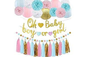 Deluxe Gender Reveal Party Decorations Kit