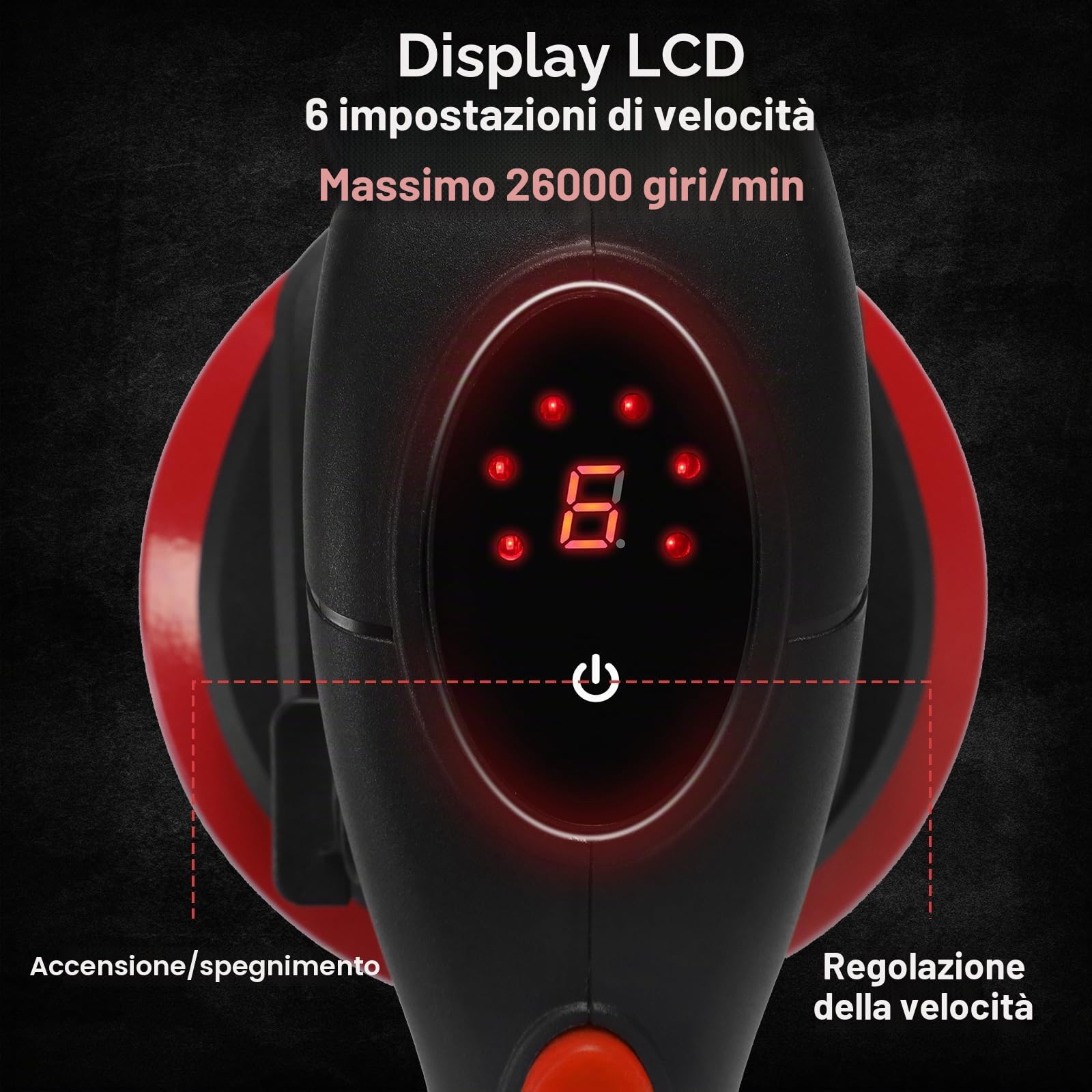 DEWINNER Strumento Di Vibrazione per Piastrelle - Ventosa Da 180 mm, Macchina per Piastrelle Elettrica a 6 Velocità Regolabile, Ventosa Vibrante per Piastrelle Da 0,3 a 2 M, Con 2 Batterie