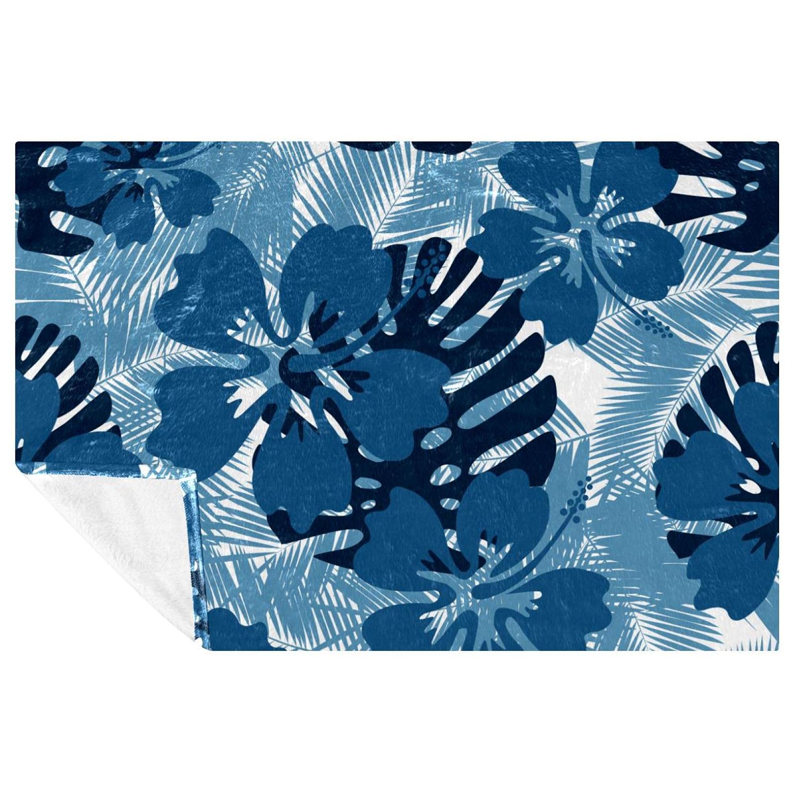 Couverture chaude imprimé fleurs plaid lit canapé plage