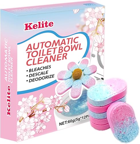 KELITE Limpiadores de inodoros Paquete de 12, limpiador de inodoro doméstico, limpiadores automáticos de inodoro Limpiadores de tanque de inodoro