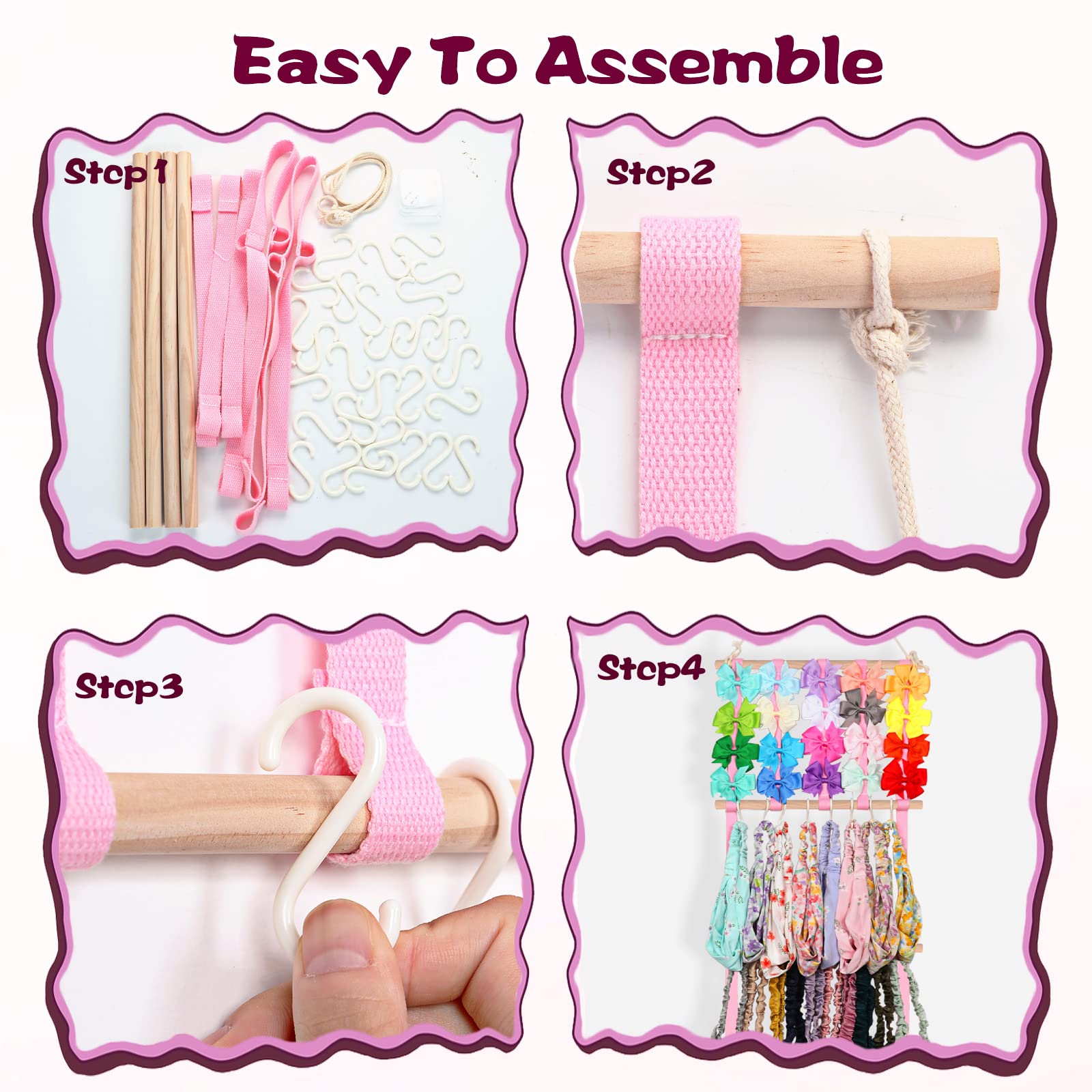 Organizador De Diademas TINEASUR Perchero De Pared Para Guardar