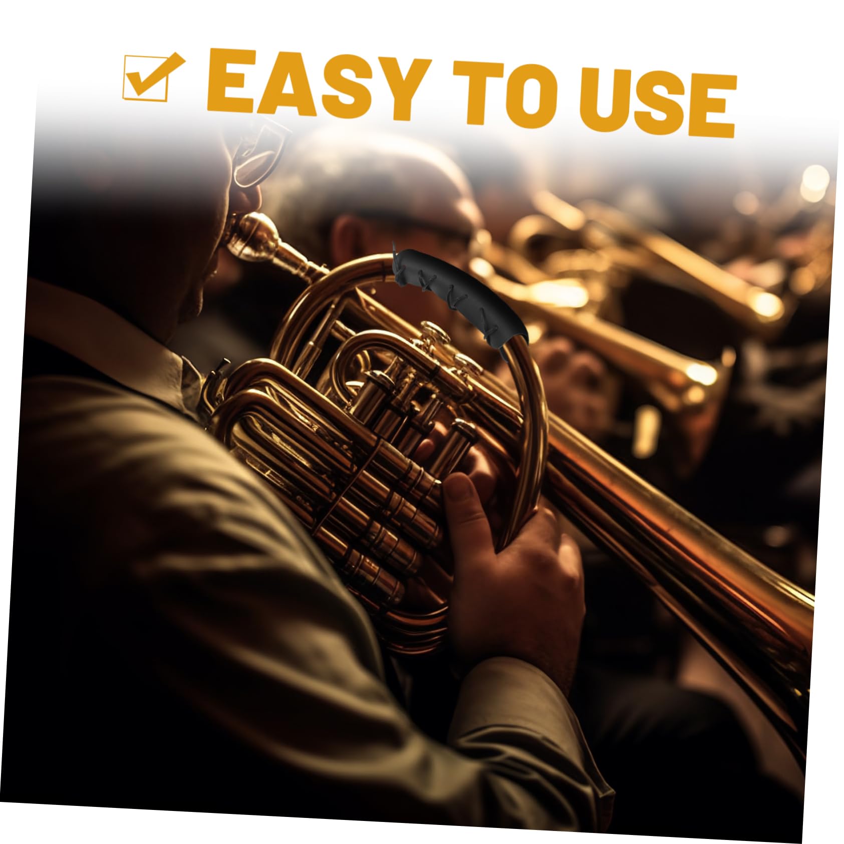 Levemolo French Horn Case Strap Anti-skid Comfortable Hand Cover for Music Instrument