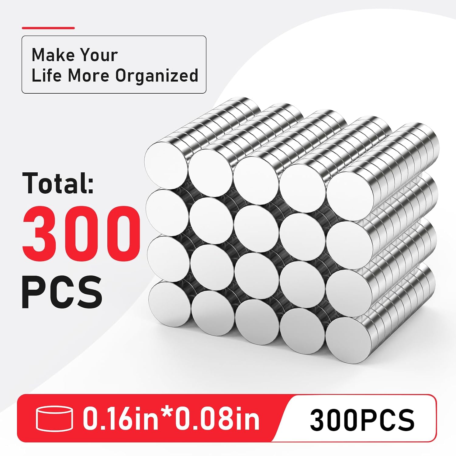 300Pcs 4×2mm Neodymium Magnets, Tiny Magnets for 3D Printing