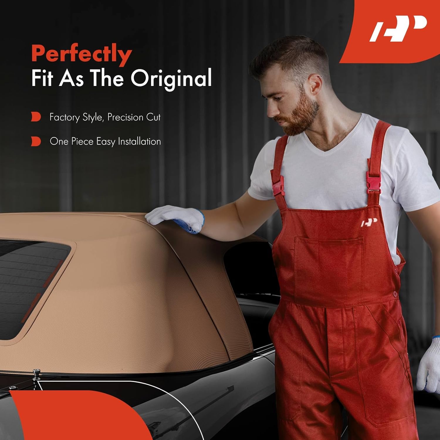 A-Premium Tan Convertible Soft Top Compatible with BMW E85 Series Z4 2003-2008