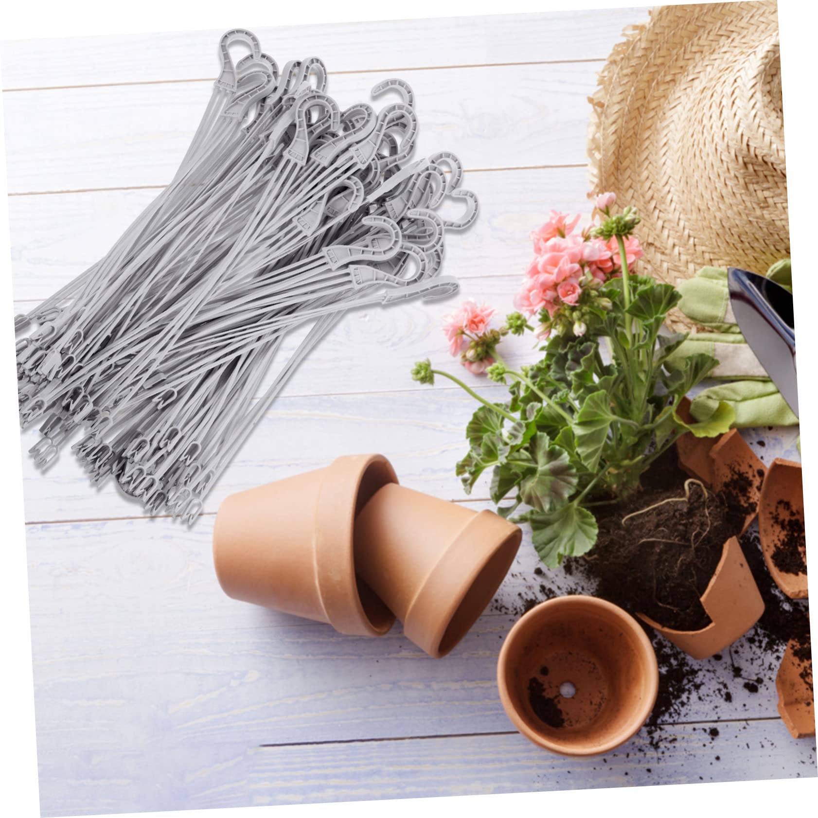 Mikikit 50 Pièces Crochets Suspendus pour Plantes de Crochets de Jardin Idéaux pour Suspendre Pots de Fleurs Décoration Intérieure Extérieure
