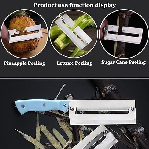 Miniatura 19 de Paquete de 2 peladores de frutas, peladores de verduras con mango antideslizante duradero y hoja afilada de acero inoxidable, peladores de patatas