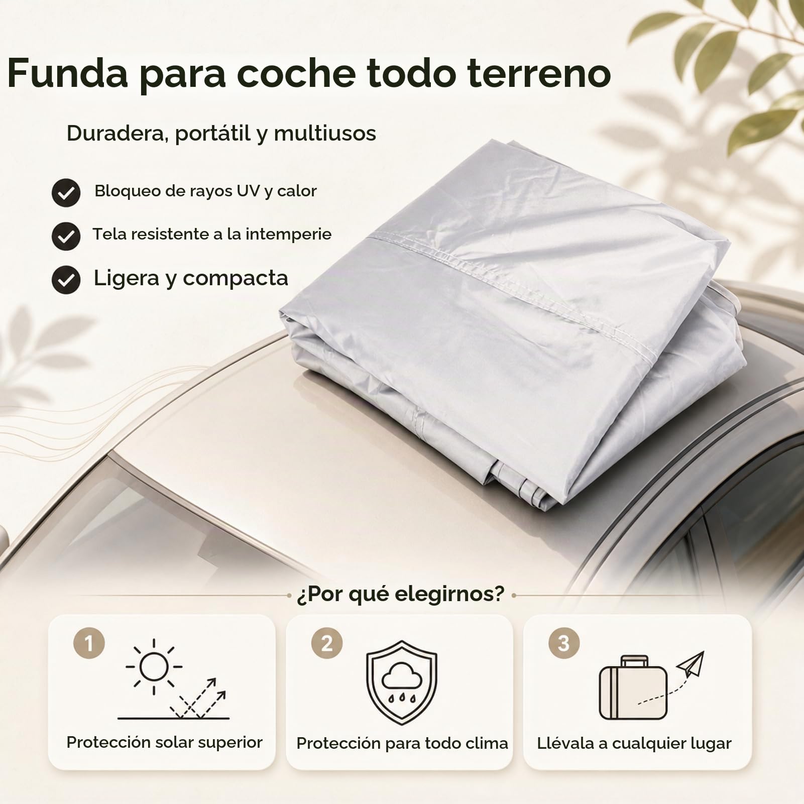 Cubierta Parasol, Paraguas de la Sombrilla del Coche, Anti-UV Refugio Solar a Prueba de Sol Proteger la Cubierta Cubierta de Ventana Delantera para Barbacoa Al Aire Libre, Picnic