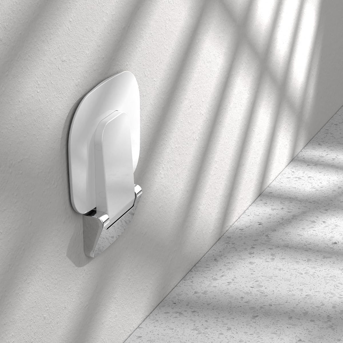Asiento Ducha Plegable Pared Montada, Silla Abatible Ducha Montado en la Pared ，Taburete Baño Banqueta Ducha para Personas Mayores Minusvalidos Adultos