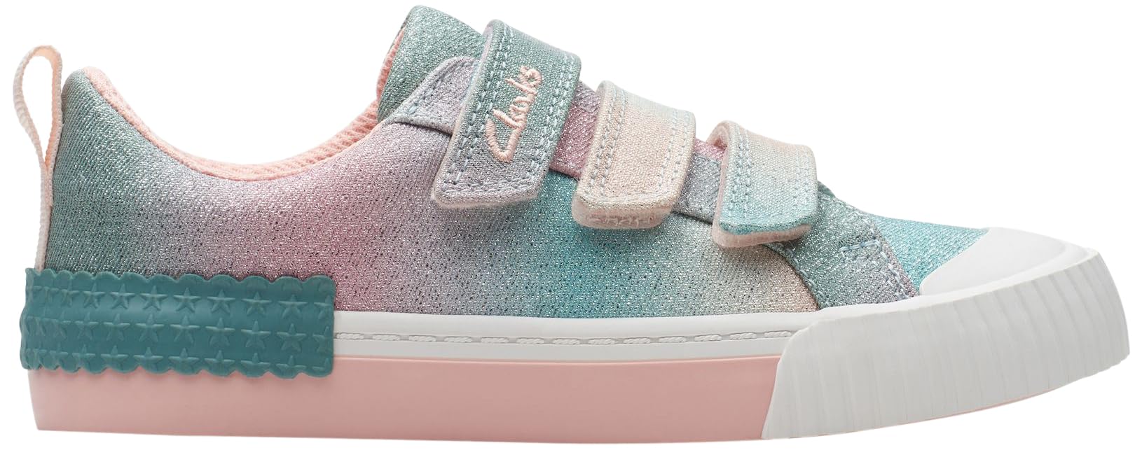 Clarks FoxingBrill K. Sneaker, Pastel, 8 UK Child