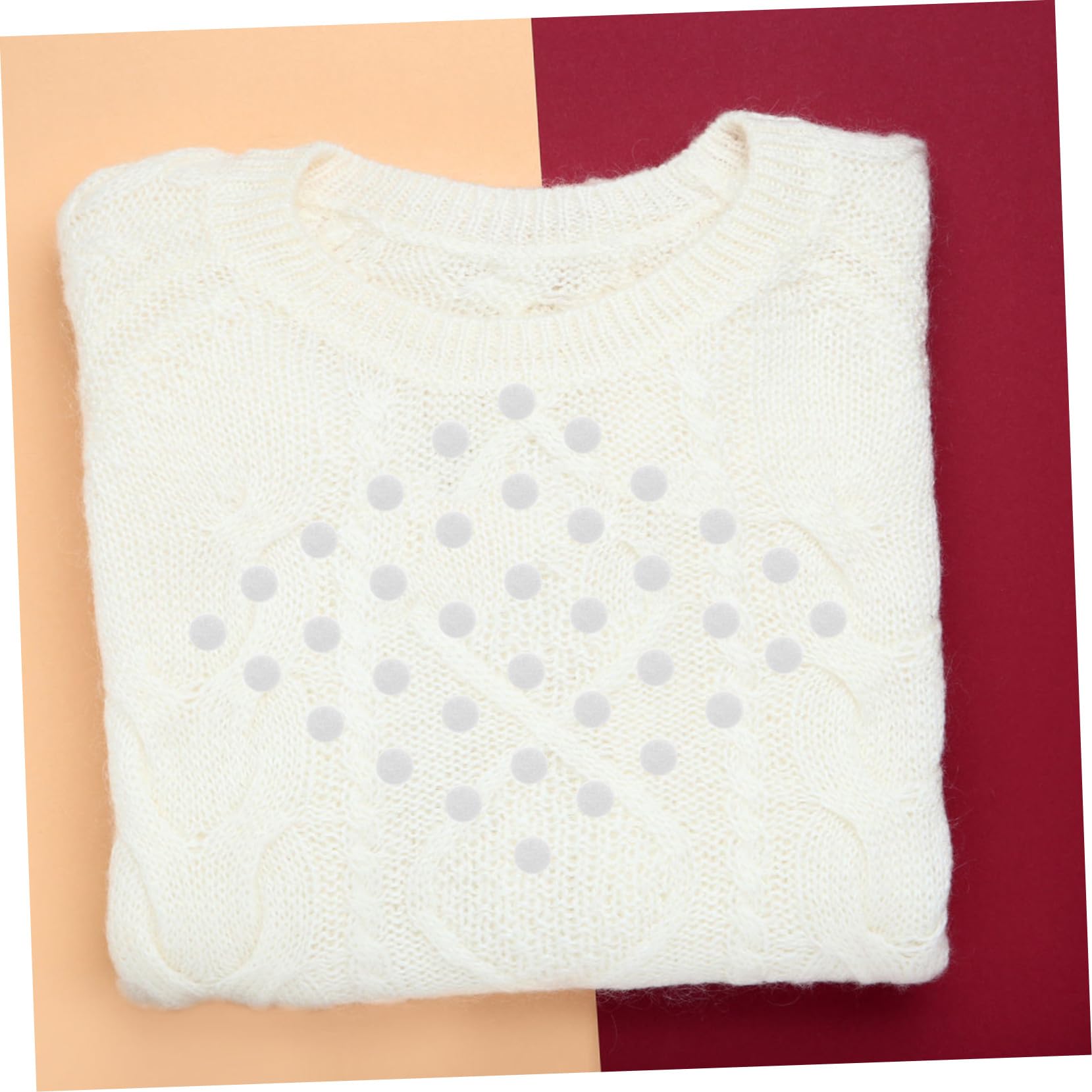 Hohopeti Handmade DIY Materials 500pcs Felt Circles Stickers for Clothing Decor