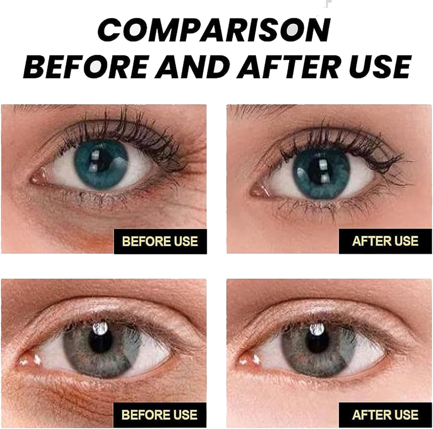 Instant Firm Eye Tightener, 2pcs Soin Contour des Yeux Anti-Rides Fermeté, Creme Anti Cernes et Rides et Anti Poches Sous les Yeux, Creme Contour Des Yeux
