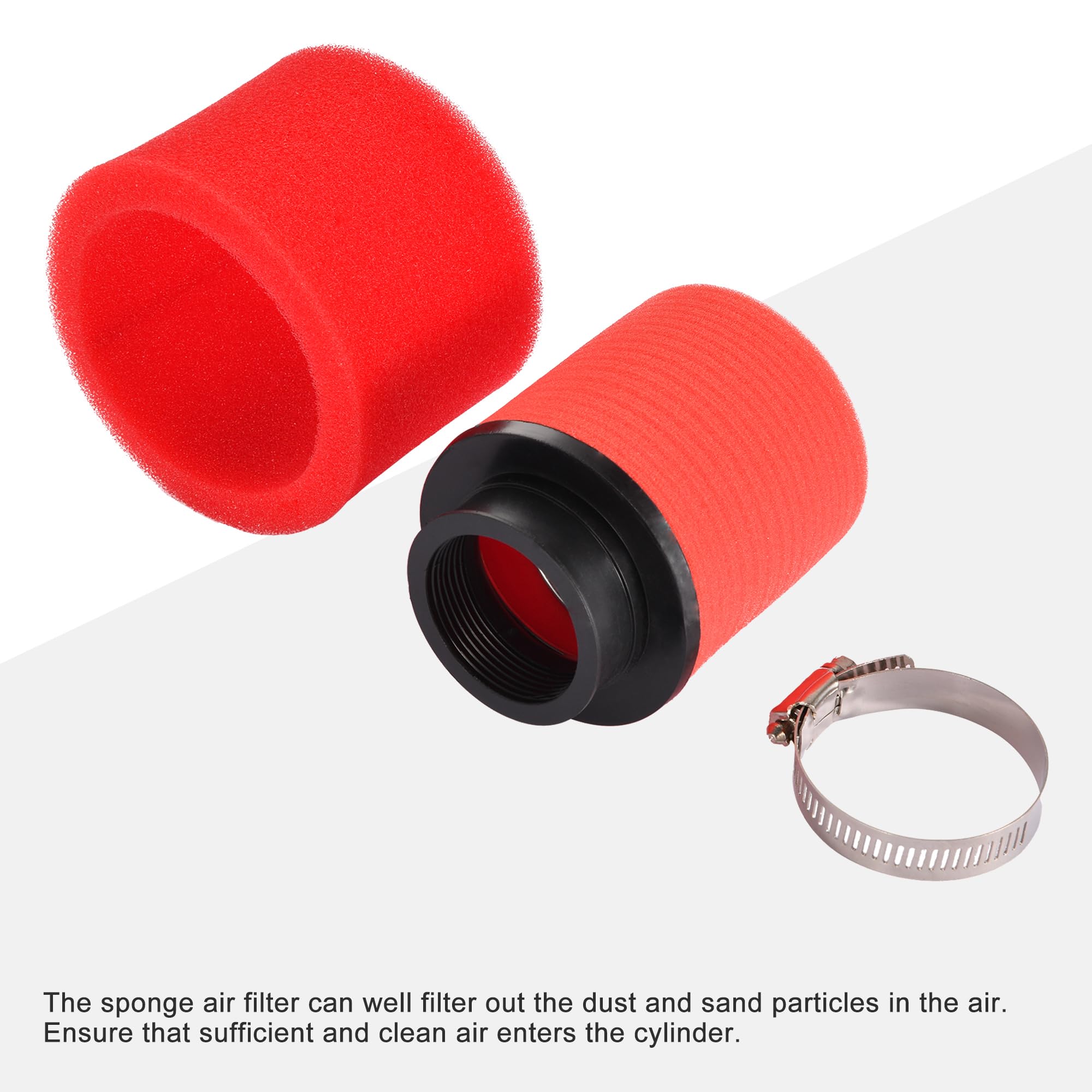 CarBole Filtro Aria Moto 35mm Bike sostituzione per 50cc 70cc 90cc 110cc 125cc Motocross Pocket Bike Scooter Quad (Blu