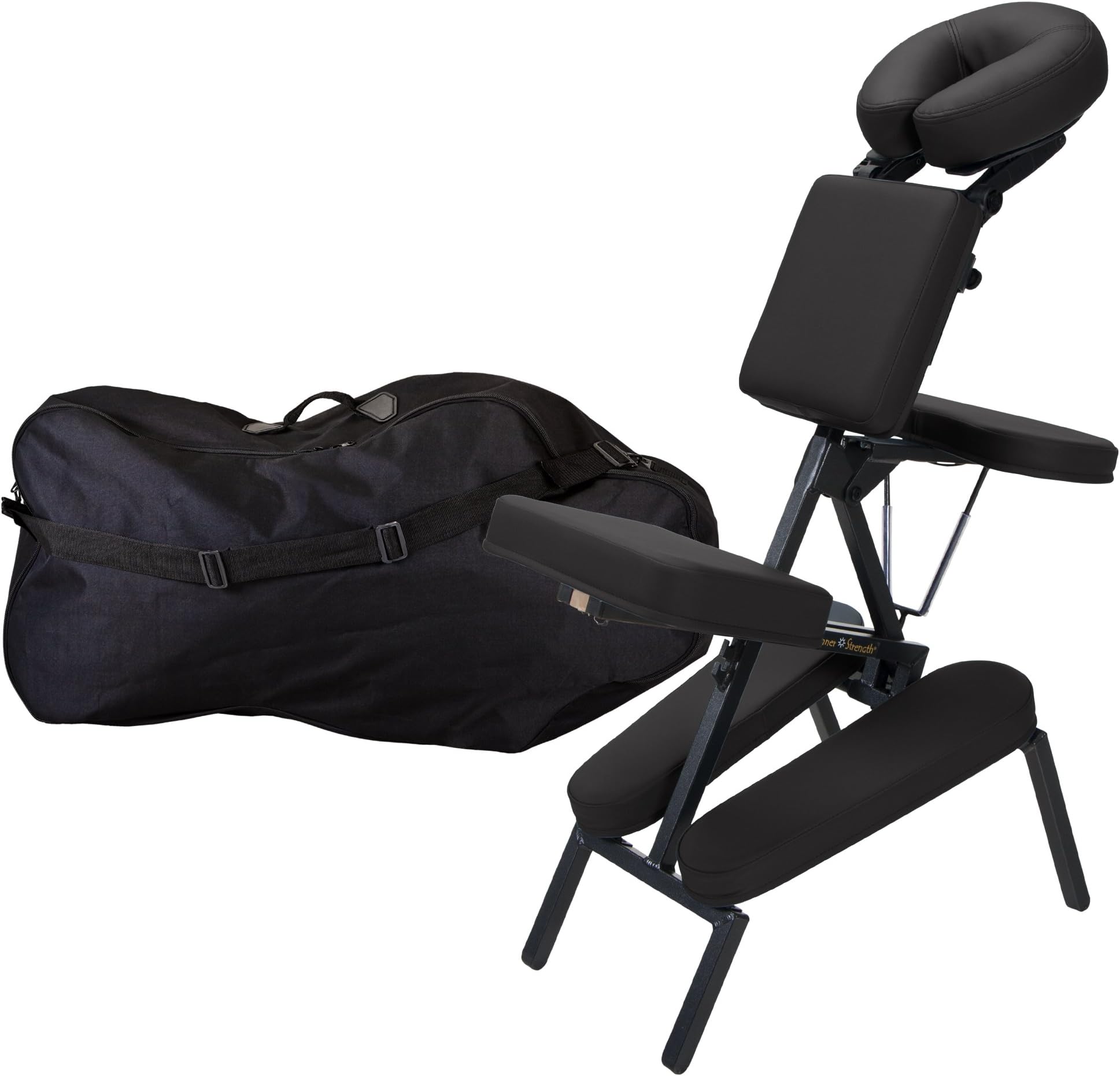 INNER STRENGTH Portable Massage Chair Package ELEMENT - Incl. Deluxe Adjustable Face Cradle, Pillow & Soft Carrying Case