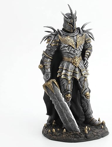 Miniatura 3 de Veronese Design 10" Armoured Lich King con gran espada escultura de resina pintado a mano acabado