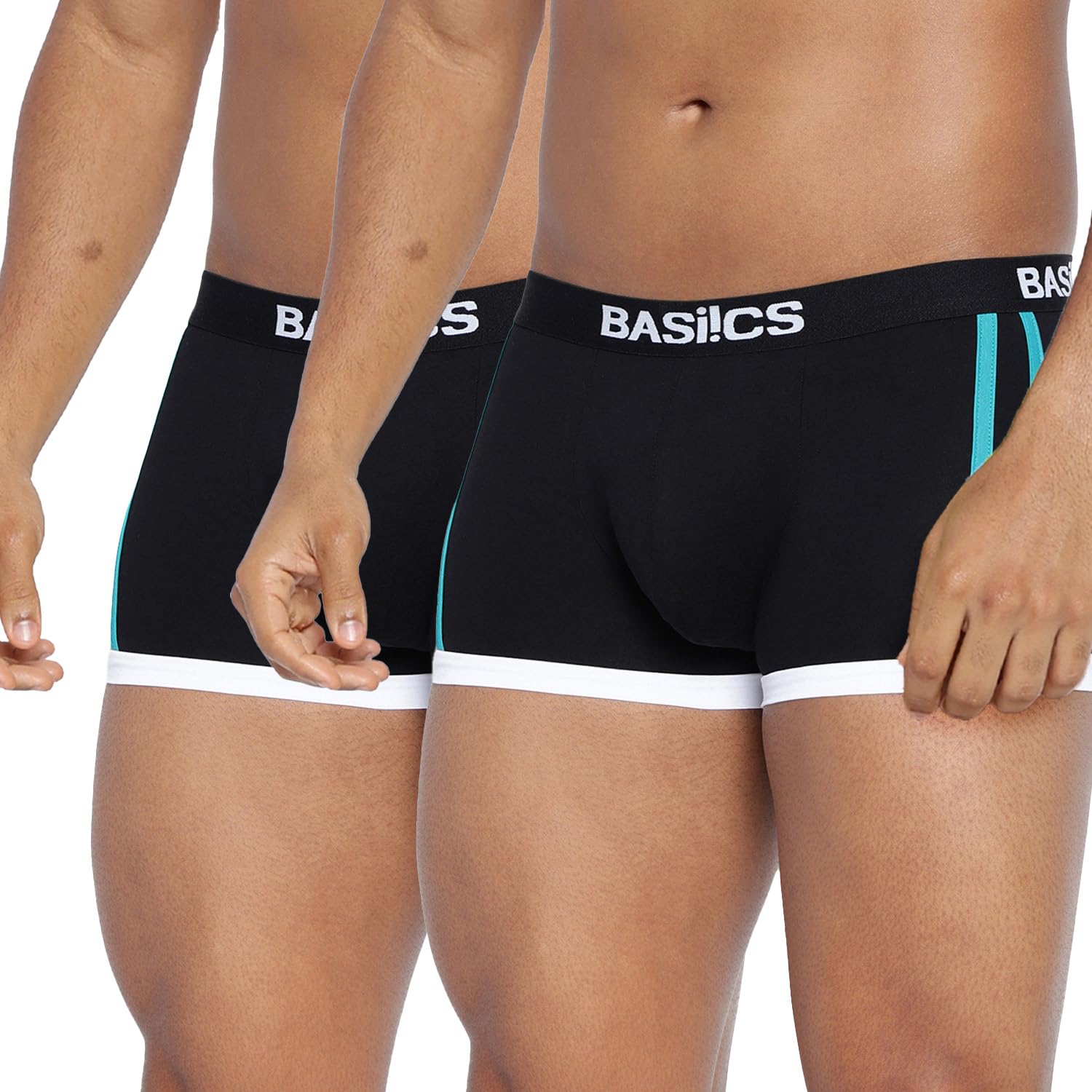 la intimo BASIICS Body Boost Striped Trunks for Men Innerwear | Trunk Underwear for Men (Pack of 2)-picture-26