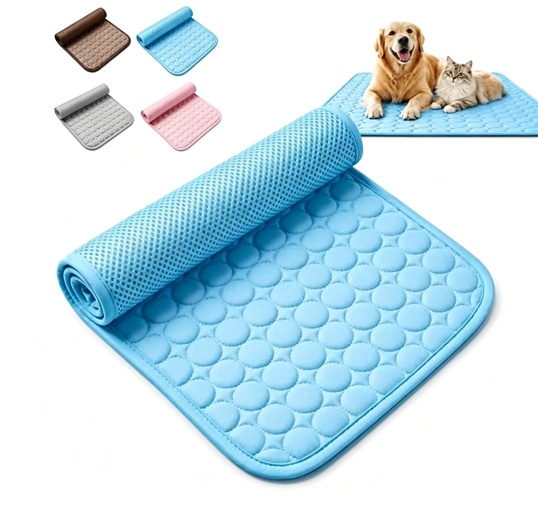 The Dog Hub Arctic Cooling Dog Mat (Blue, M-60X50CM)