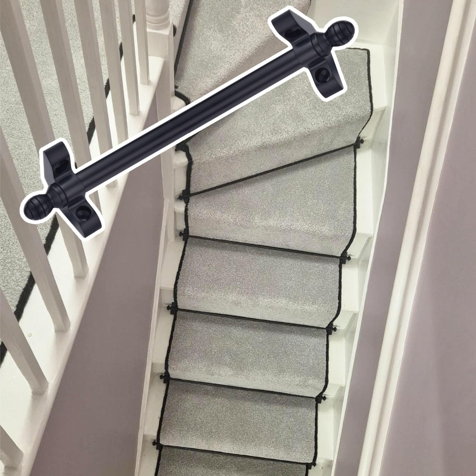 Tringles d'escalier pour fixer un tapis glissant et sécuriser vos marches