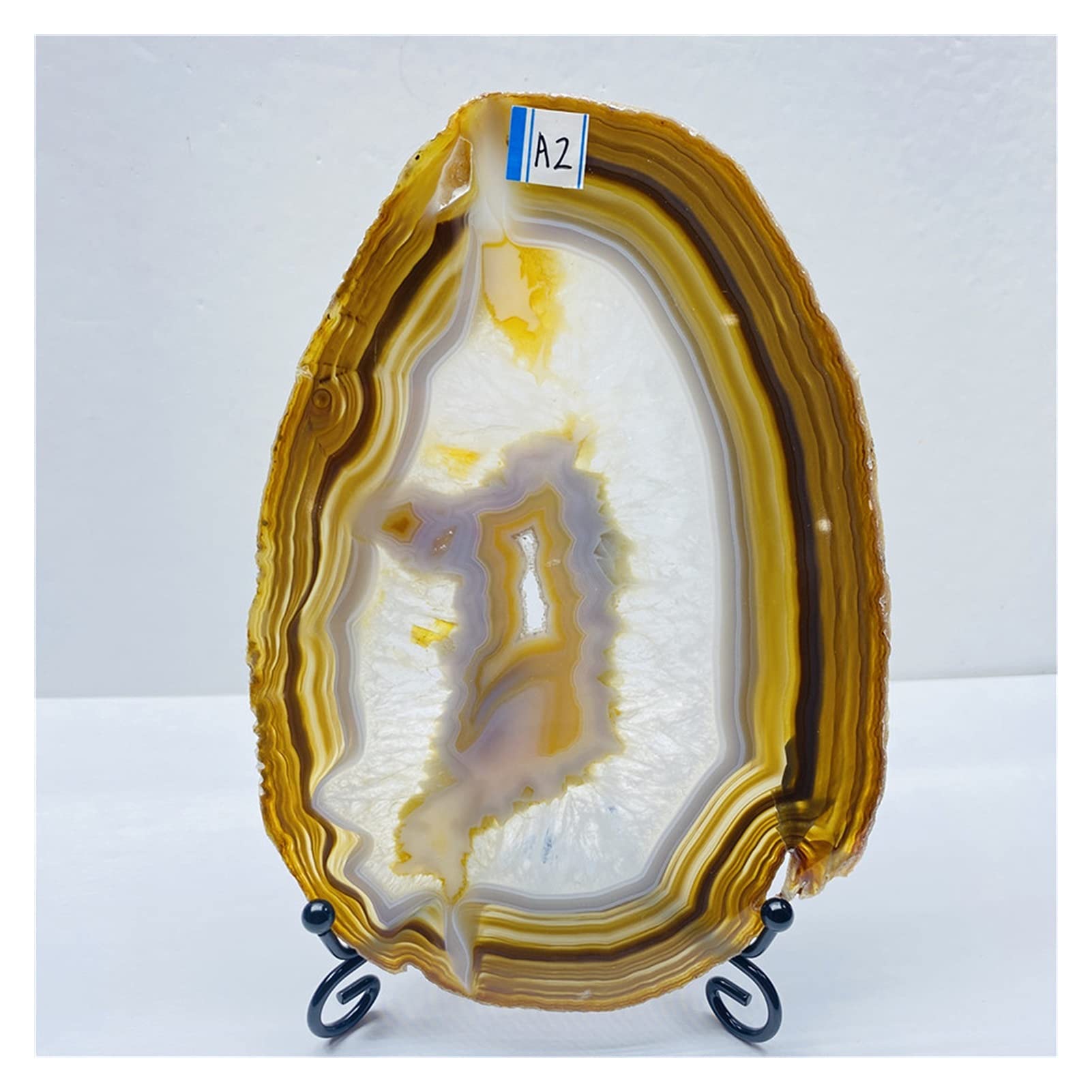 Pierre précieuse en cristal naturel d'agate brute pour décoration de salon zen JCAKES