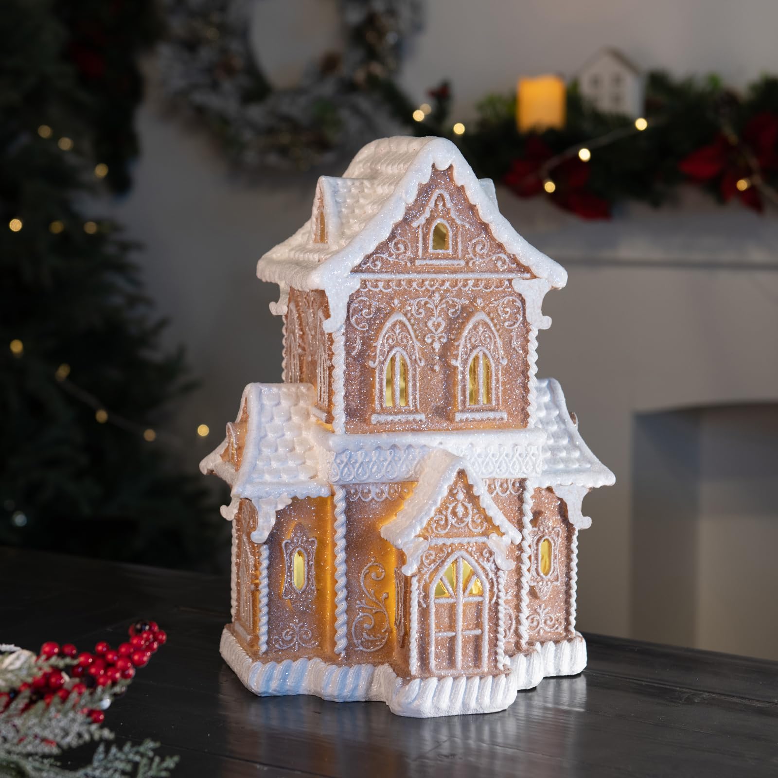Amazon.com: Braxio Indoor Christmas Decorations Resin Gingerbread